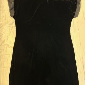 Banana Republic Black Velvet Dress